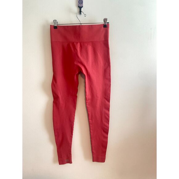 SET ACTIVE Sculptflex Ribbed Leggings SIZE LARGE Pink Coral Color - Picture 3 of 5